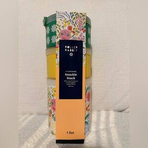 Roller Rabbit Stackable Snack Container Set